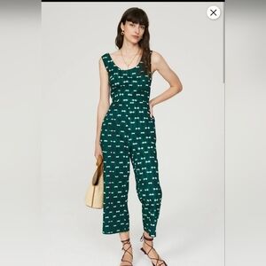 BUSAYO GREEN TIE BACK JUMPSUIT SIZE 16